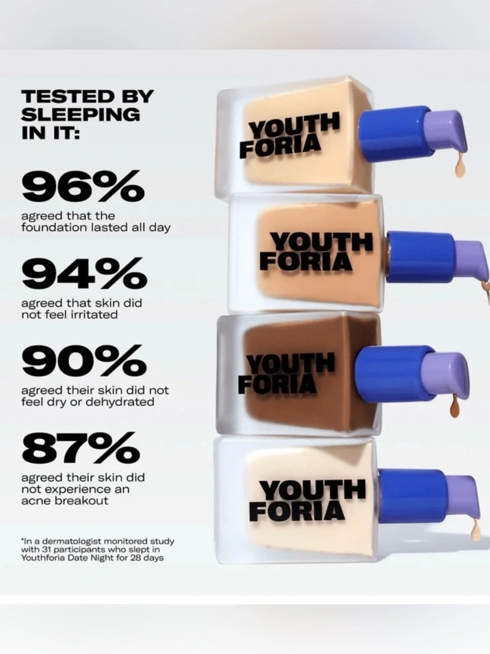 YOUTH FORIA Date Night Skin Tint Serum Foundation - Light (230) Neutral/cool